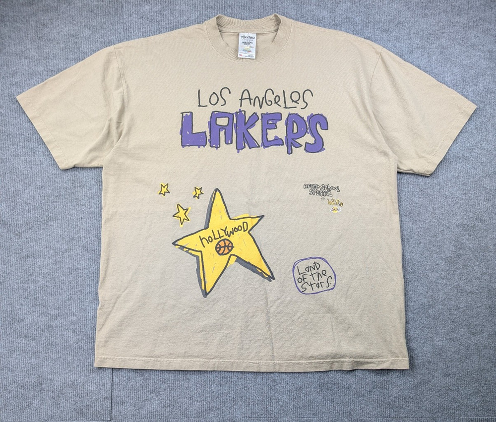 Los Angeles Lakers Shirt Mens XXL Shaka Wear After School Special Graphic Sports